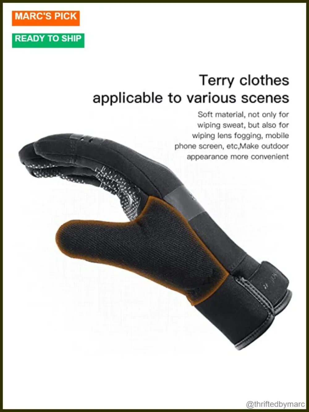 Waterproof Winter Gloves with Touchscreen, Windproof Thermal, Anti-Slip for